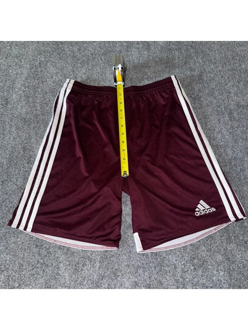 Adidas Burgundy Athletic Soccer Shorts Mens MD Vtg y2k 90s Rare